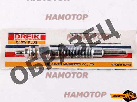Свеча накаливания  PT-93, DGP2001, T-03, Y-128, 107100-1130, 19850-56020  2J, B  8V  DREIK